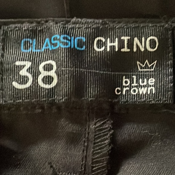 Blue Crown black mens chino shorts size 38 - Picture 3 of 5